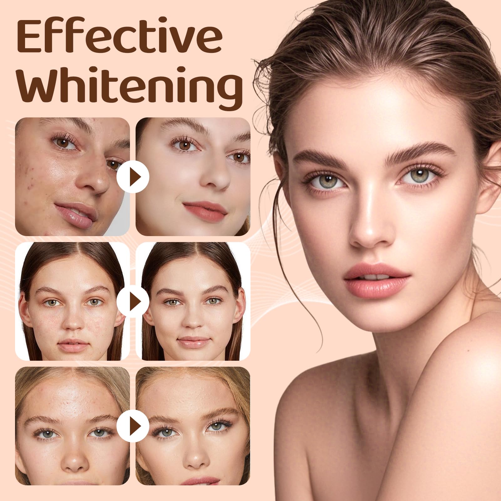 Melanina Anti-Melasma Capsule, Melasma Dark Spot Remover, Melanin Supplement, Spots Remover for Face & Body, Vitamin C & Turmeric Extract, Brightens & Even Skin Tone - 60 Capsules Querespir Au supplements