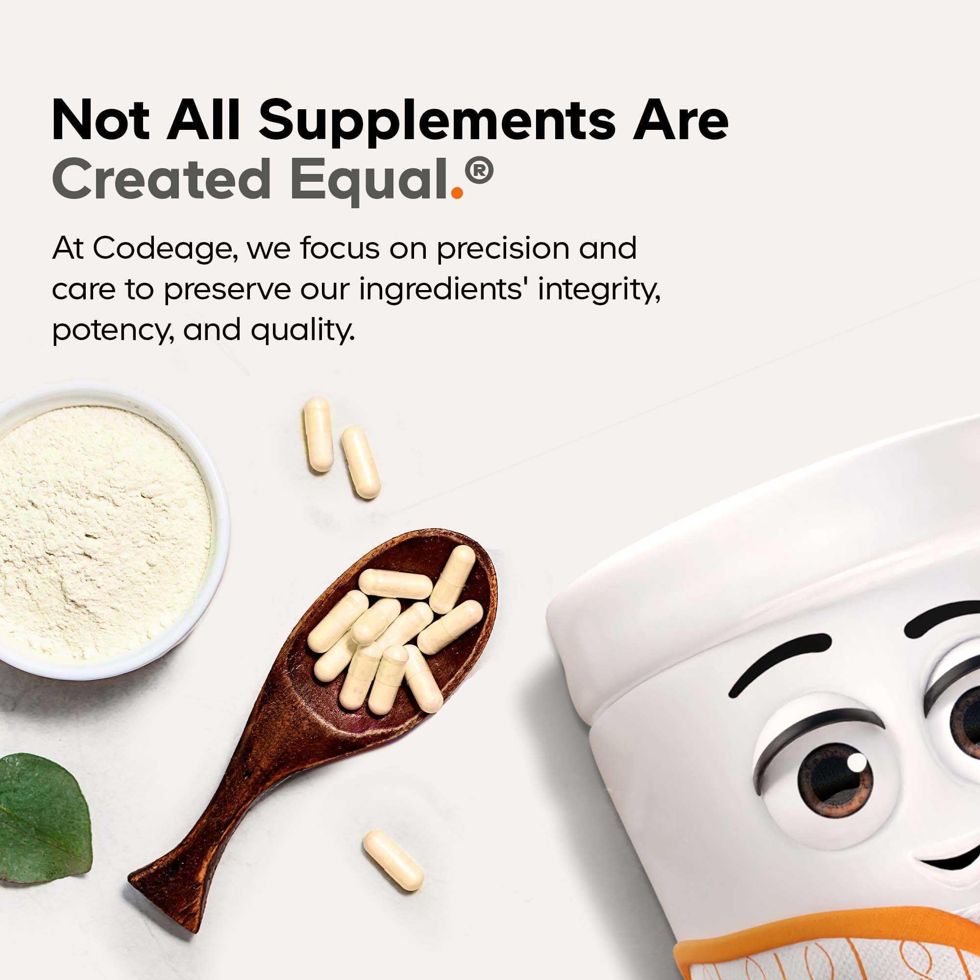 Codeage Fermented Digestive Enzymes Supplement - 14 Digestive Enzymes, Probiotics, Prebiotics, Fermented Botanicals, Plant-Based Multi Pancreatic Enzymes - 1 Capsule a Day - 30 Capsules Codeage Au supplements