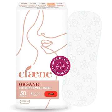 Claene Organic Cotton Panty Liners, Unscented, Thin, Cruelty-Free, Daily, Breathable Organic Panty CLAENE Au supplements