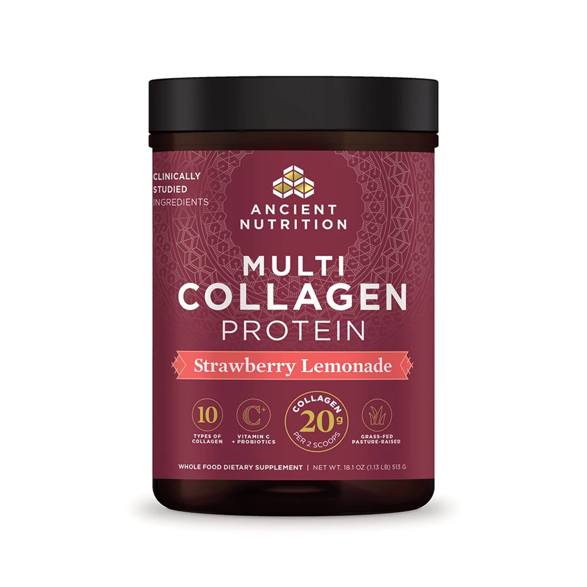 Ancient Nutrition Collagen Powder Protein, Multi Collagen Protein Powder, Strawberry Lemo Ancient Nutrition Au supplements