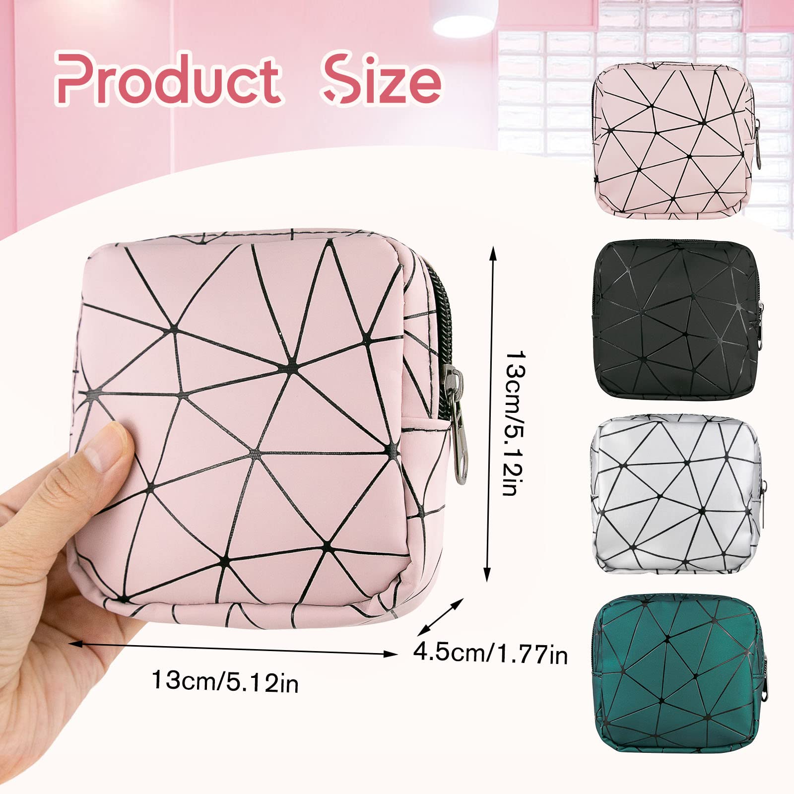 Sanitary Napkin Storage Bags 4PCS Menstrual Cup Pouches Nursing Pad Holder Tampon Bags Bisanzoya Au supplements