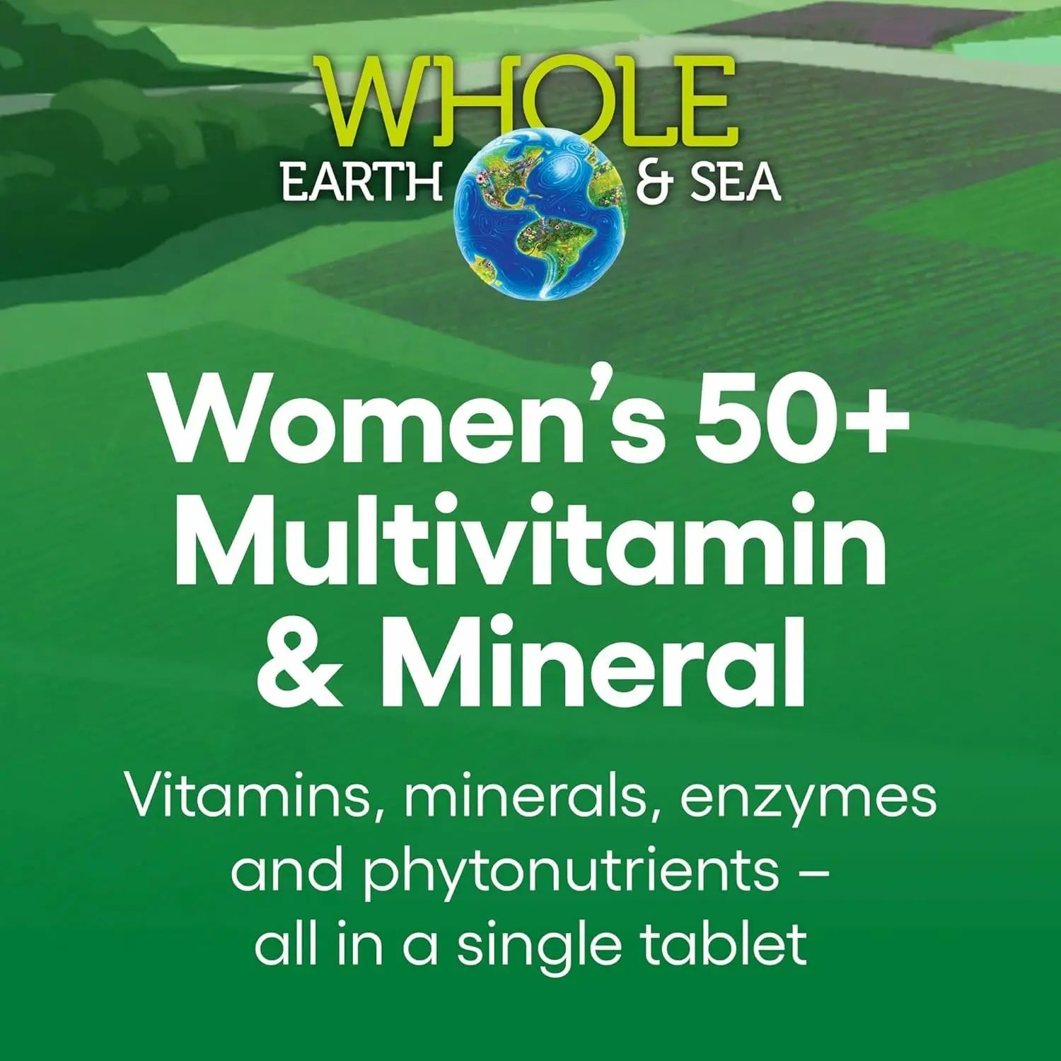 Natural Factors Whole Earth & Sea Women's 50+ Multivitamin & Mineral - Daily Multivitamin with Calcium, Selenium & More Natural Factors Au supplements
