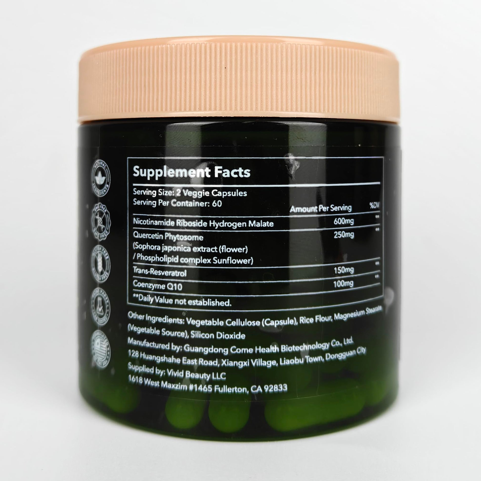 ZenUP NAD+ Supplement | 1100mg Liposomal Nicotinamide Riboside with Resveratrol & Quercetin | Anti-Aging, Cellular Energy, Mental Focus | 120 Caps ZenUP Au supplements