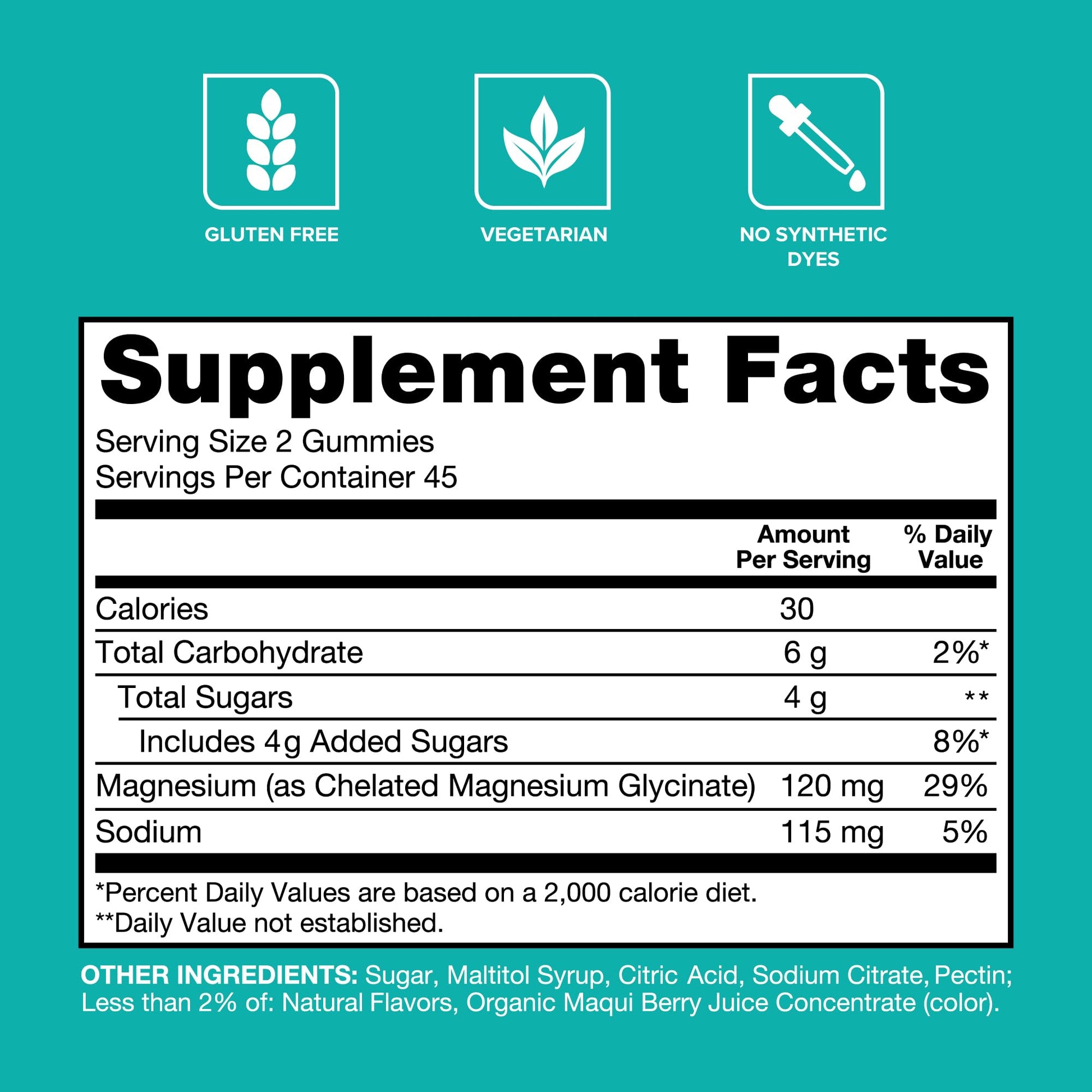 Qunol Magnesium Glycinate Gummies, 120mg of Magnesium Glycinate, High Absorption, Mixed Berry, 90 Count (Pack of 1) Qunol Au supplements