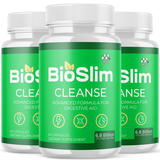 (3 Pack) Bioslim Cleanse Capsules, Official Bioslim Cleanse Supplement Pills with All Natural Ingredients, Advanced Active Health Lifestyle Formula with Premium Vitamins for Women & Men (180 Capsules) MJOAu supplements