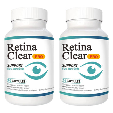 Vunexo Retina Clear Pro Eye Health Support Supplement, with Minerals and Vitamins, Lutein and Bilberry Extract Supports Visual Clarity, Eye Fatigue Relief & Focus（2PCS Vunexo Au supplements