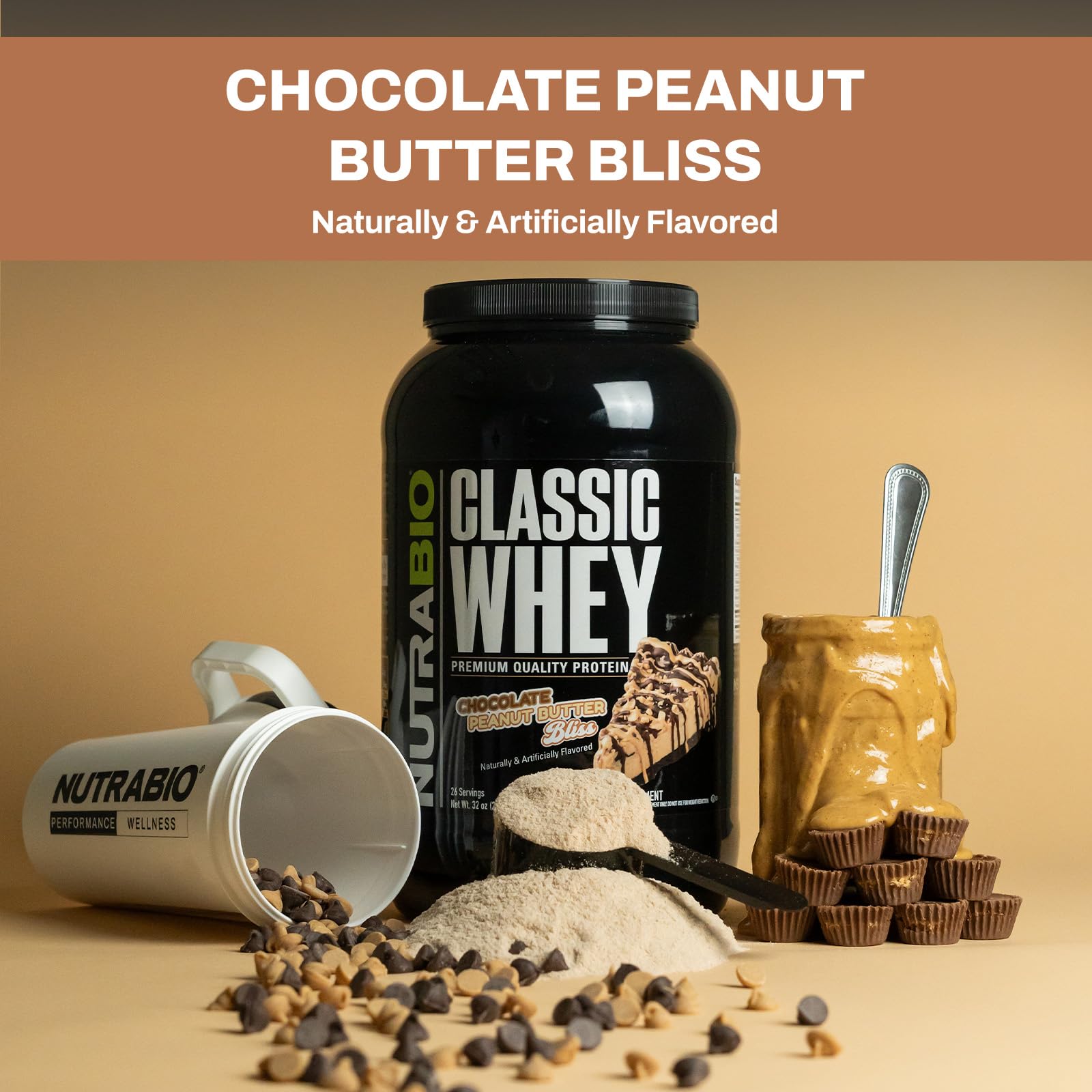 NutraBio Classic Whey Protein Powder- Full-Spectrum Amino Acid Profile - No Fillers NutraBio Au supplements