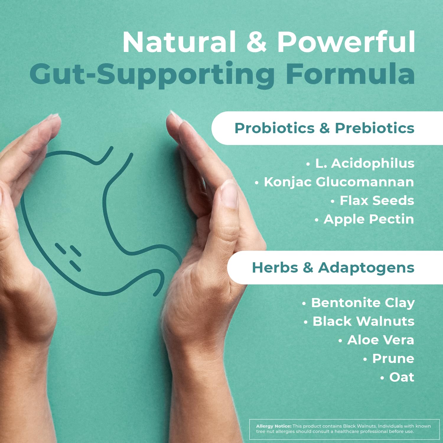 GutOptim Probiotic & Prebiotic Capsules | Pre and Probiotics for Synbiotic Gut Health & Bloating Relief for Women & Men | Enzyme with Probiotics for Digestive Health | Non-GMO, 60 Ct, 6 Month Supply Nature’s NutriWave Au supplements