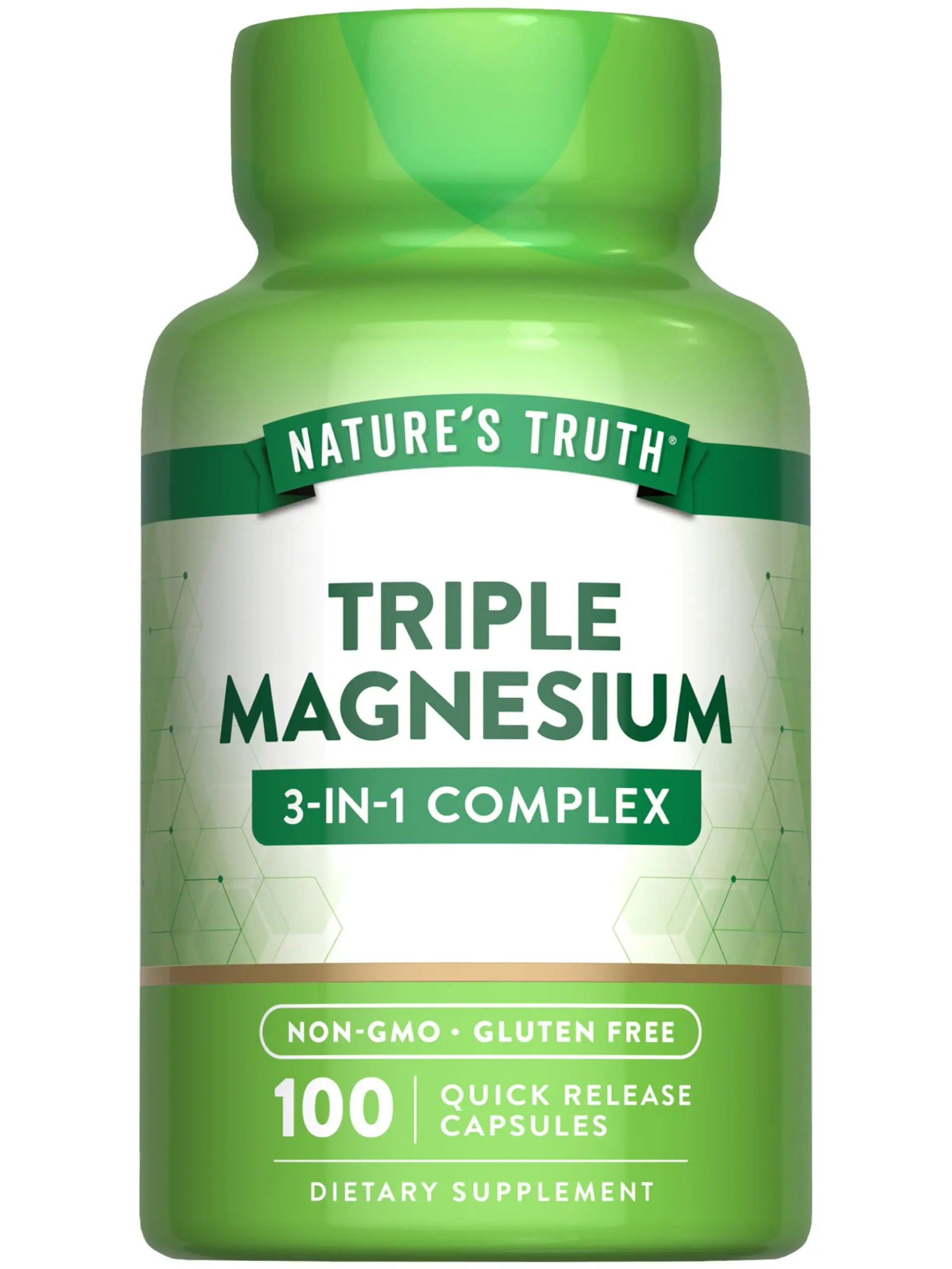 Nature's Truth Triple Magnesium Complex Supplement | 100 Capsules | 420 mg Magnesium Oxide, Citrate & Aspartate | Non-GMO & Gluten Free Nature's Truth Au supplements