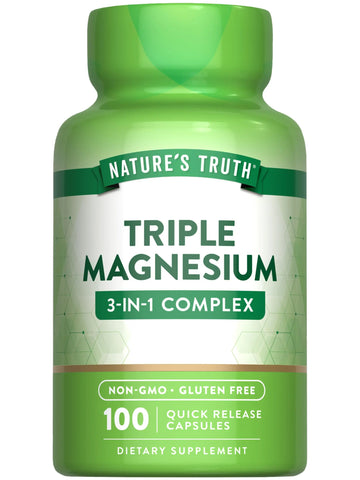 Nature's Truth Triple Magnesium Complex Supplement | 100 Capsules | 420 mg Magnesium Oxide, Citrate & Aspartate | Non-GMO & Gluten Free Nature's Truth Au supplements