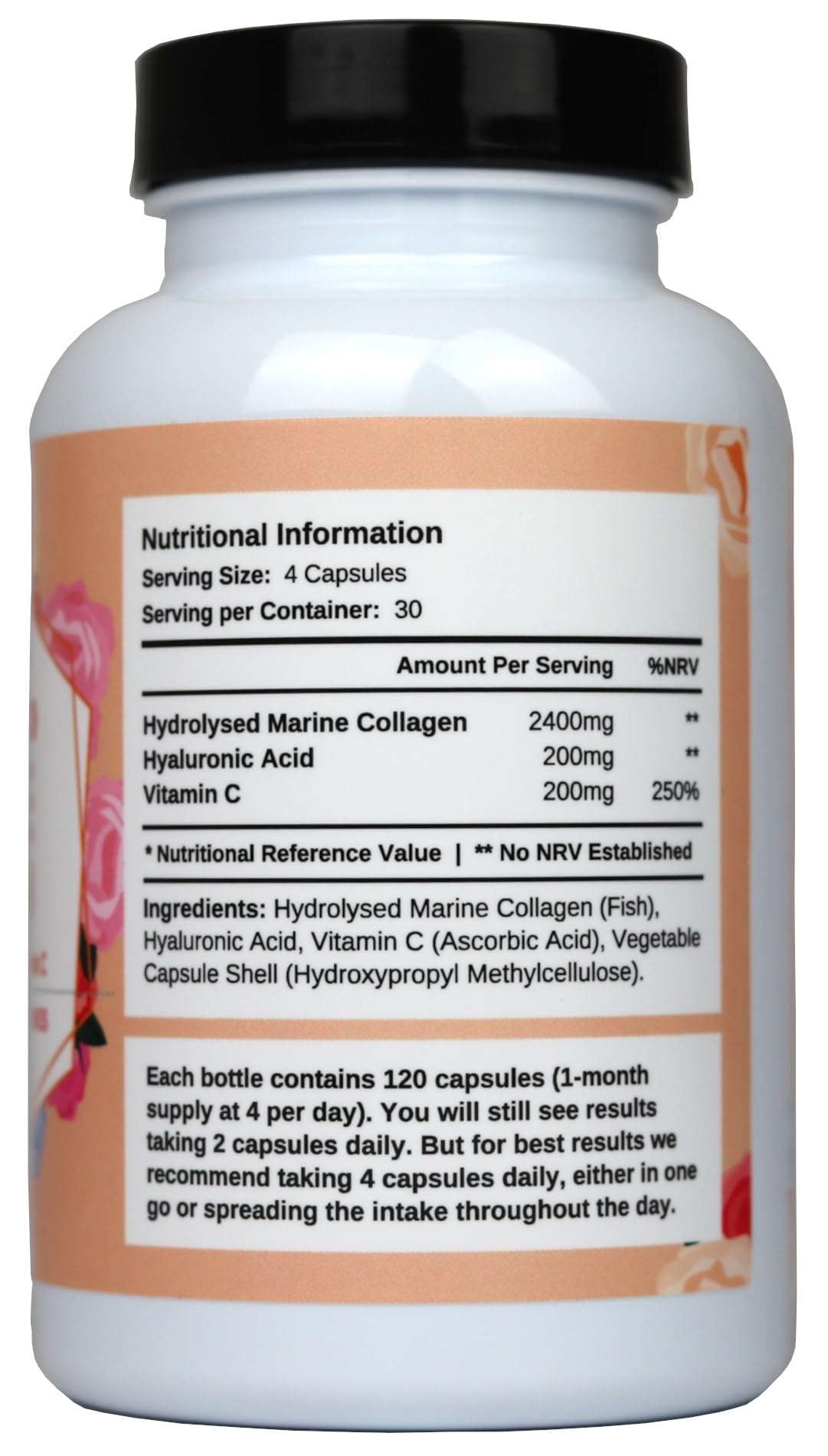 2800mg Marine Collagen Capsules – Highest Strength Type 1 Hydrolysed Collagen with Hyaluronic Acid and Vitamin C Miracle Greens Au supplements