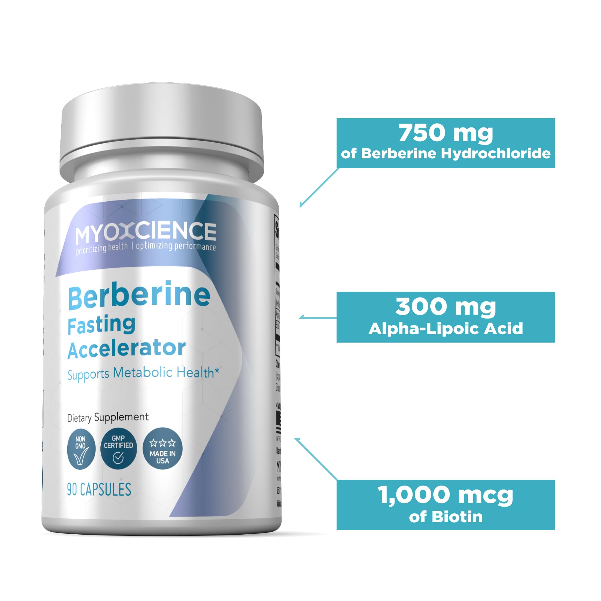 MYOXCIENCE Berberine Fasting Accelerator: Berberine HCL with ALA (Alpha Lipoic Acid) MYOXCIENCE Au supplements