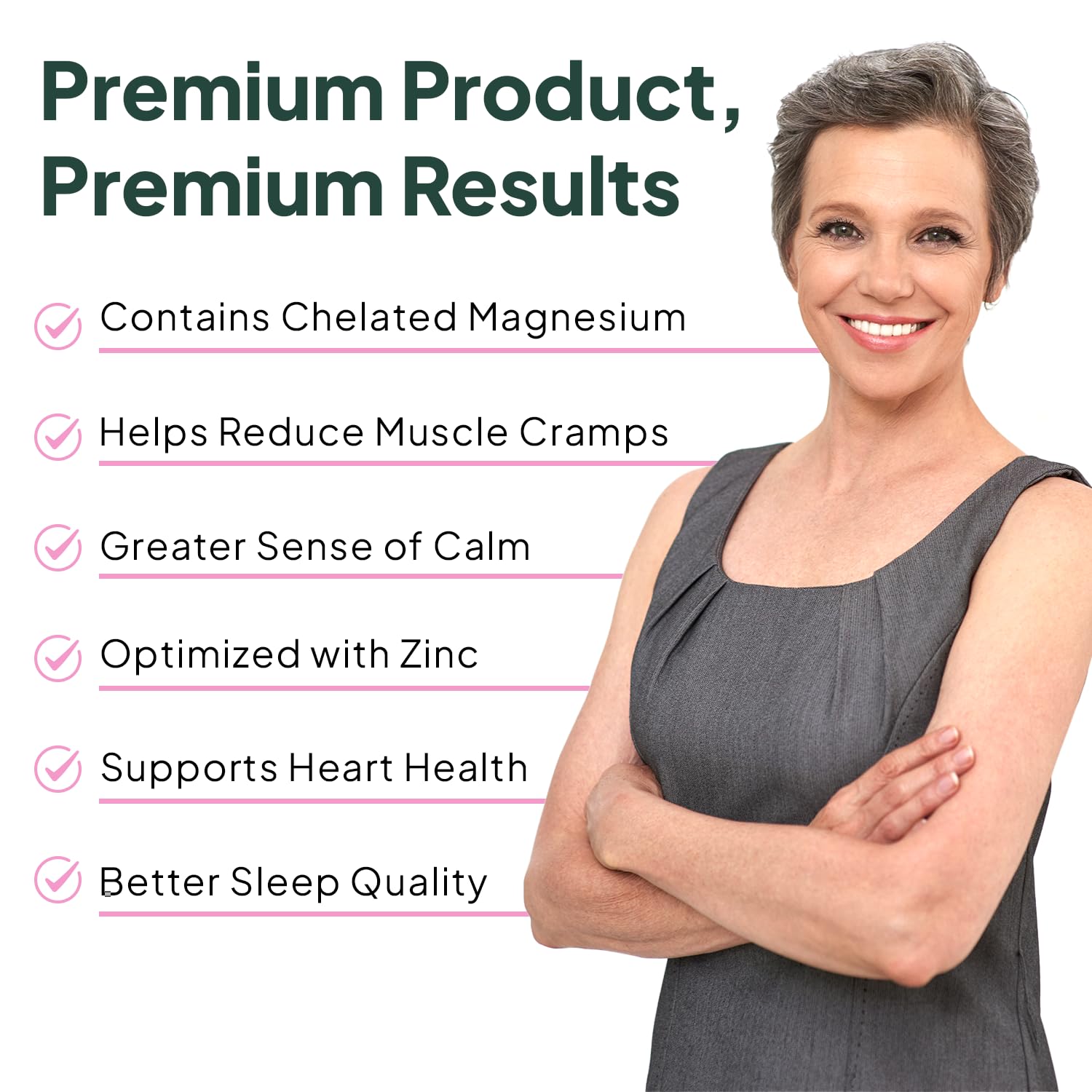 Organics Ocean Pure Magnesium Glycinate with Zinc - Maximum Strength Chelated Magnesium Supplement for Women and Men for Muscle Cramps and Sleep Support - 90 Capsule Organics Ocean Au supplements
