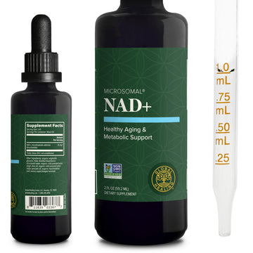 Global Healing Premium NAD+ Liquid Supplement - Sublingual NAD Drops - Liposomal NAD Plus Serum for Cellular Renewal - Nicotinamide Riboside Formula for Men & Women (2 Oz) Global Healing Center Au supplements