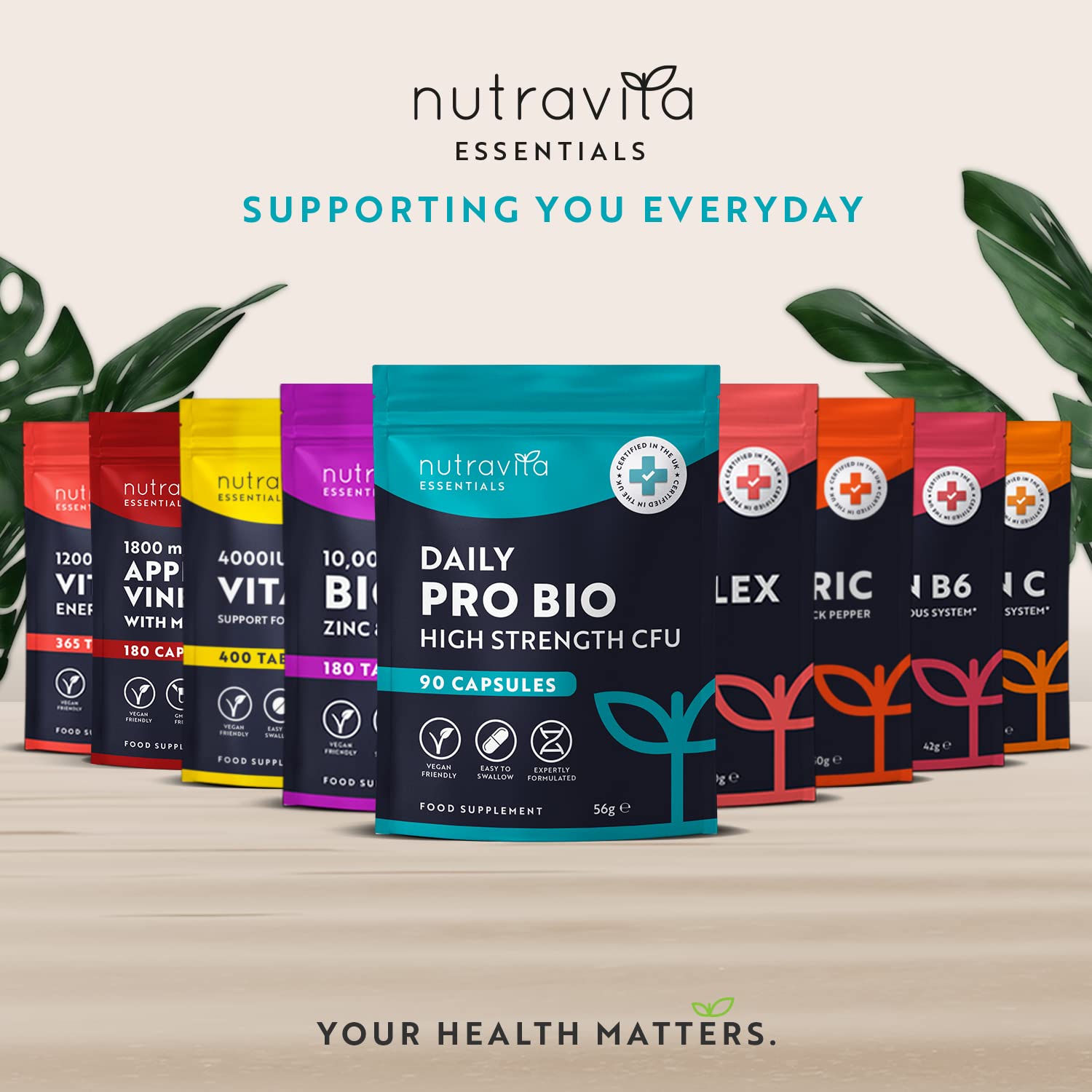 Probiotics for Gut Health - 90 Vegan Capsules (Not Tablets) for Bloating Relief Nutravita Au supplements