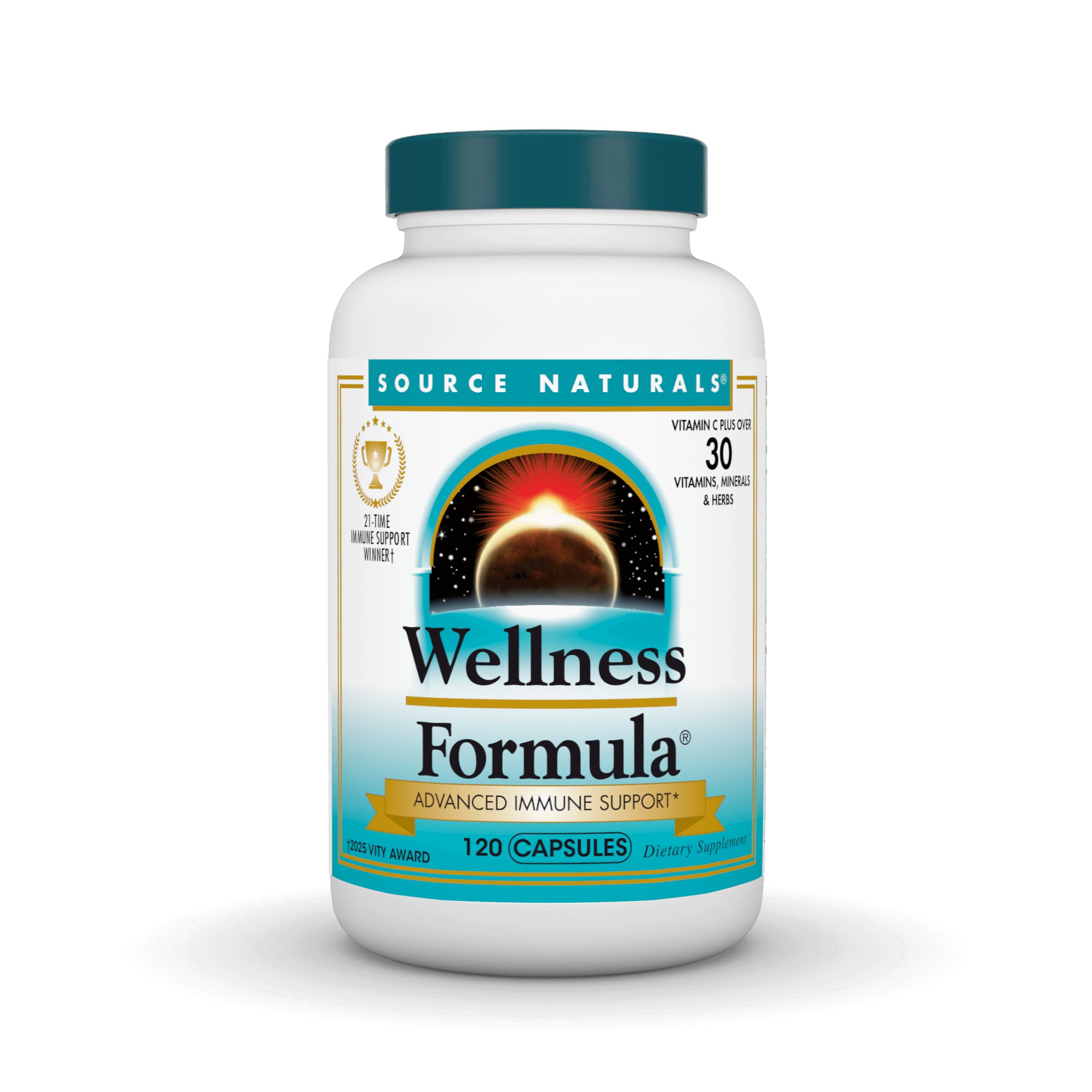 Source Naturals Wellness Formula Bio-Aligned Vitamins & Herbal Defense for Advanced Immune Support* - Dietary Supplement & Immunity Booster - 120 Capsules Source Naturals Au supplements