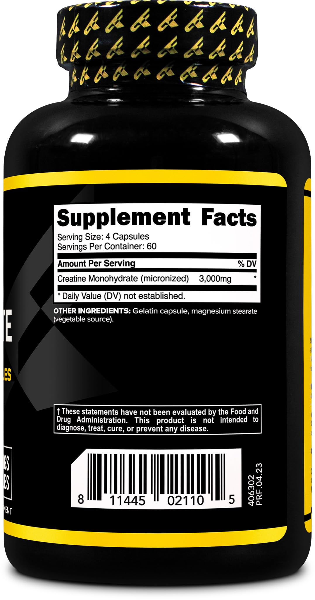 Primaforce Creatine Monohydrate Capsules - 240 Capsules, 3,000mg per Serving, Gluten Free and Non-GMO Primaforce Au supplements
