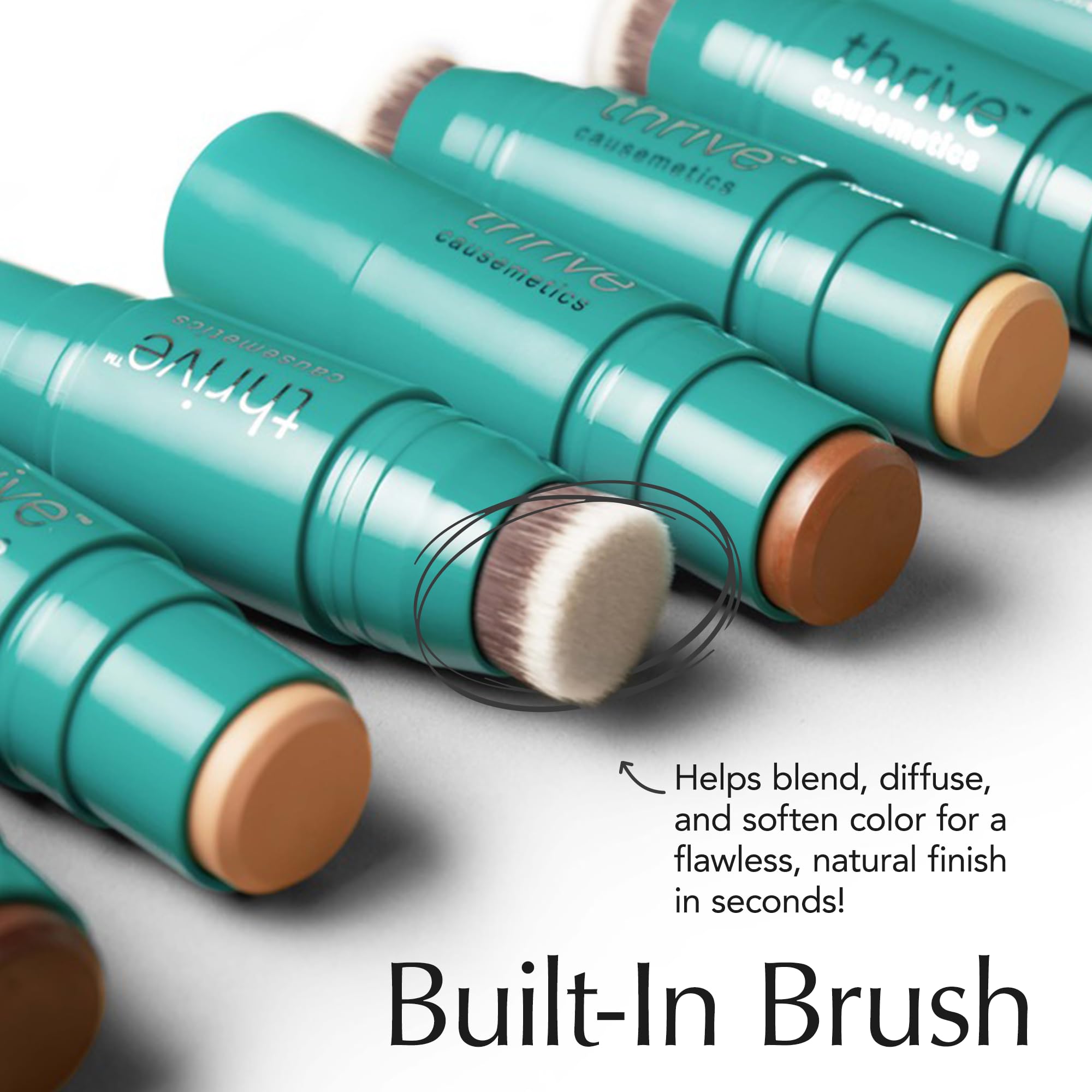 Thrive Causemetics Triple Threat Color Stick: Cream Bronzer & Contour Stick with Vitamin E, Evening Primrose Oil, Waterproof Smudge Proof Face Makeup, Anita (Light Medium Neutral) Thrive Causemetics Au supplements