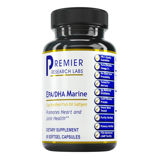 Premier Research Labs EPA DHA Marine Softgels - Omega 3 Fish Oil, EPA DHA Omega 3 Supplement, Fatty Acids for Women & Men, Natural - 90 Softgel Capsules Premier Research LabsAU supplements