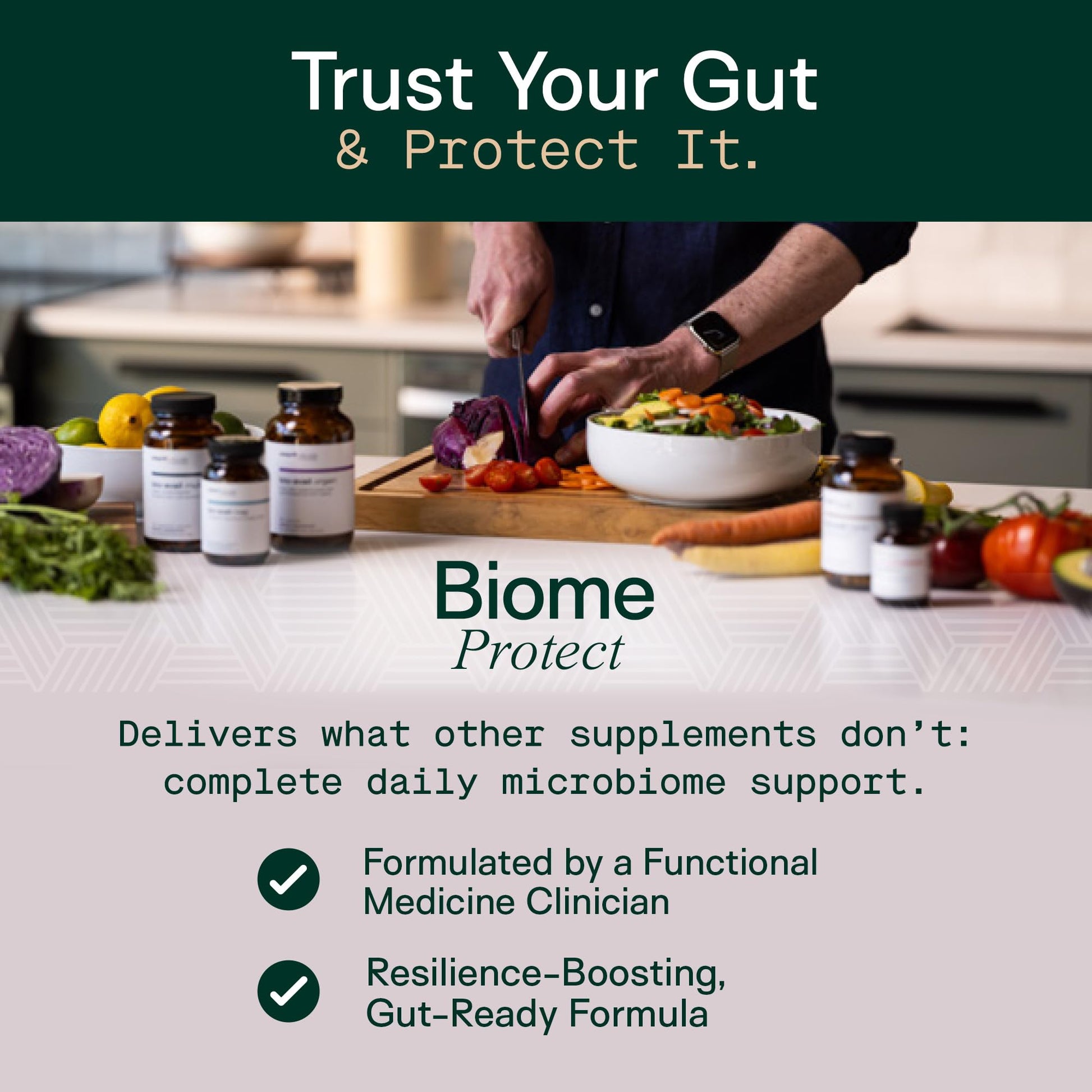 Adapt Naturals 4-in-1 Biome Protect Prebiotics, Probiotics Supplement Postbiotics & Polyphenols for Microbiome, Gut Health & Defense for Women & Men, 30 Day Supply ADAPT NATURALS BY CHRIS KRESSER Au supplements