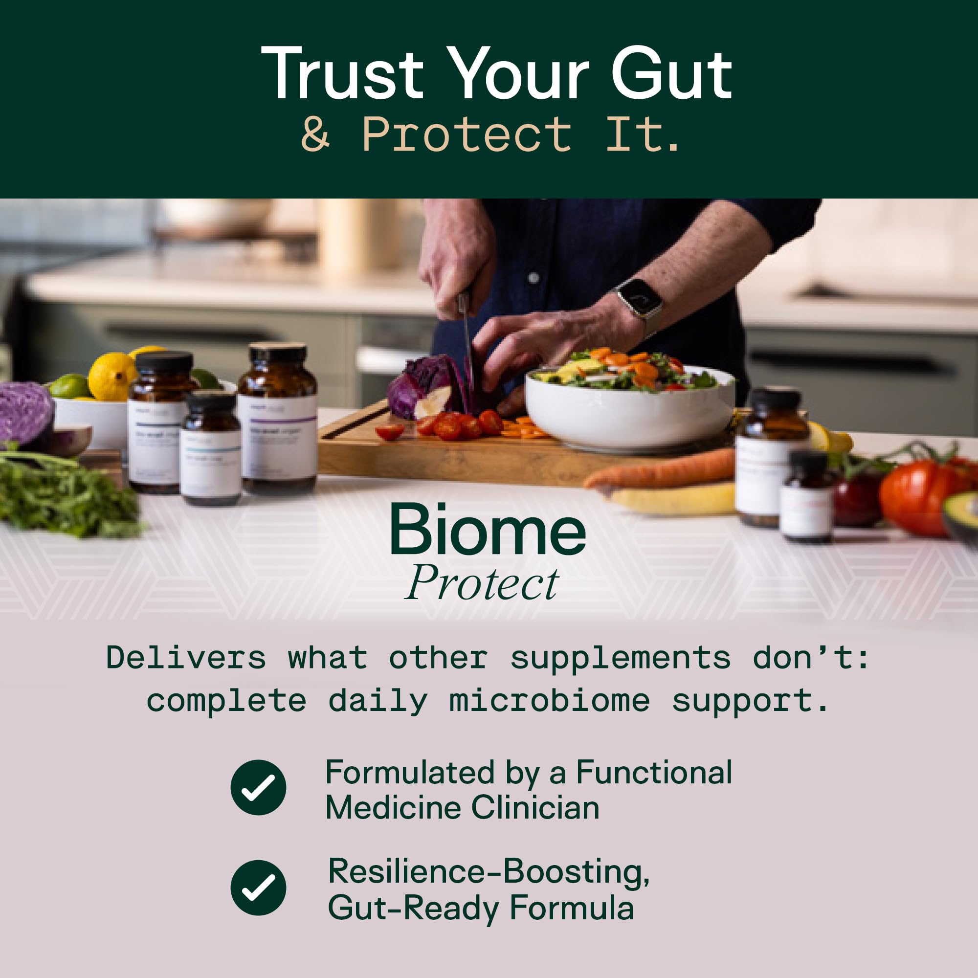 Adapt Naturals 4-in-1 Biome Protect Prebiotics, Probiotics Supplement Postbiotics & Polyphenols for Microbiome, Gut Health & Defense for Women & Men, 30 Day Supply ADAPT NATURALS BY CHRIS KRESSER Au supplements