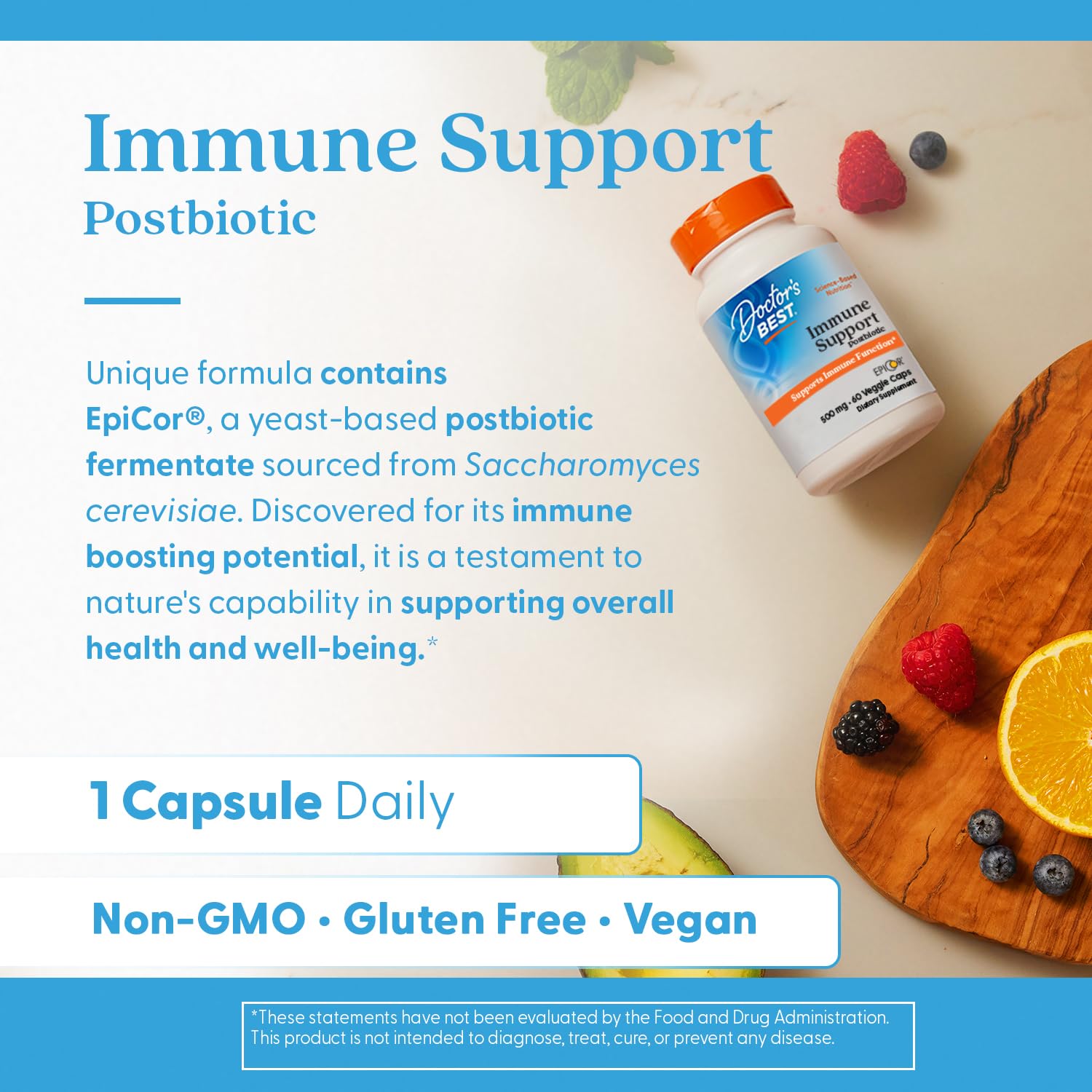 Doctors Best Immune Support Postbiotic, Supports Immune Function, Non-GMO, Gluten Free, Vegan 60 Veggie Caps Doctor's BEST Au supplements