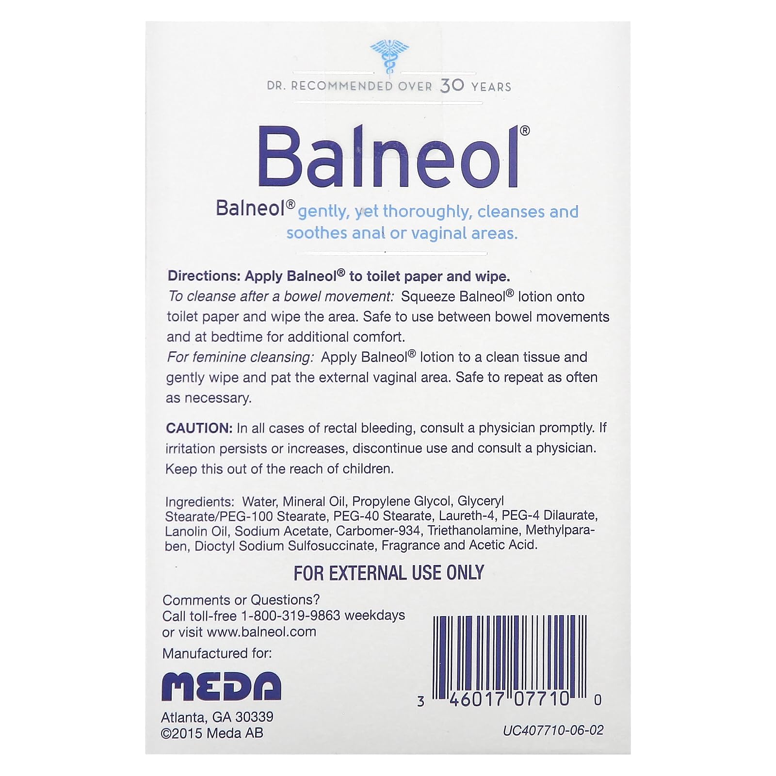 Balneol Hygienic Cleansing Lotion Packets, 20 Count Balneol Au supplements