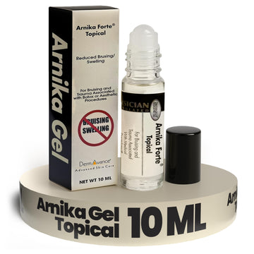 DermAvance Arnika Forte Topical Roll-On, Arnica Gel for Bruising and Swelling After Surgery, Easy-to-Use Arnica Gel Topical for Post-Surgical Care and Sports Injuries, Clear, 10 ml DermAvance Au supplements