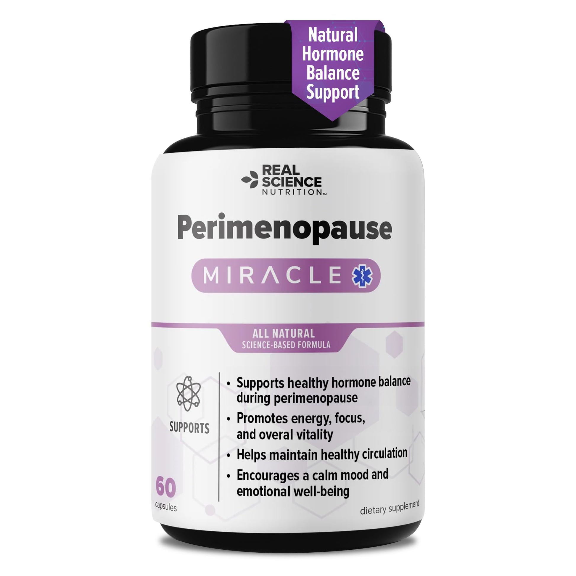 Real Science Perimenopause Supplements for Women for Hormone Balance & Energy Support – Nitric Oxide Formula with Vinitrox, GABA & Essential Vitamins for Hot Flashes, Mood & Energy – 60 Caps Real Science Nutrition Au supplements