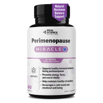 Real Science Perimenopause Supplements for Women for Hormone Balance & Energy Support – Nitric Oxide Formula with Vinitrox, GABA & Essential Vitamins for Hot Flashes, Mood & Energy – 60 Caps Real Science Nutrition Au supplements