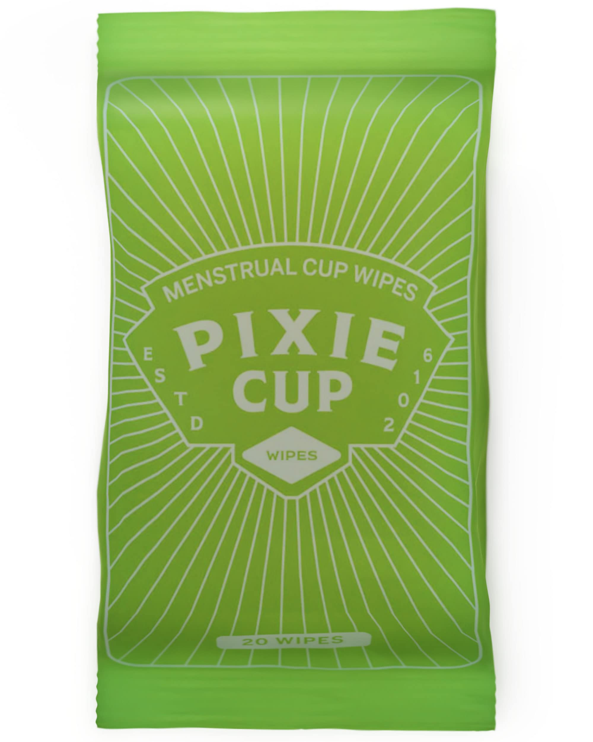 Menstrual Cup Wipes - On The Go Public Bathroom Feminine Wipes - Safe On Period Cups & Menstrual discs Pixie Cup Au supplements