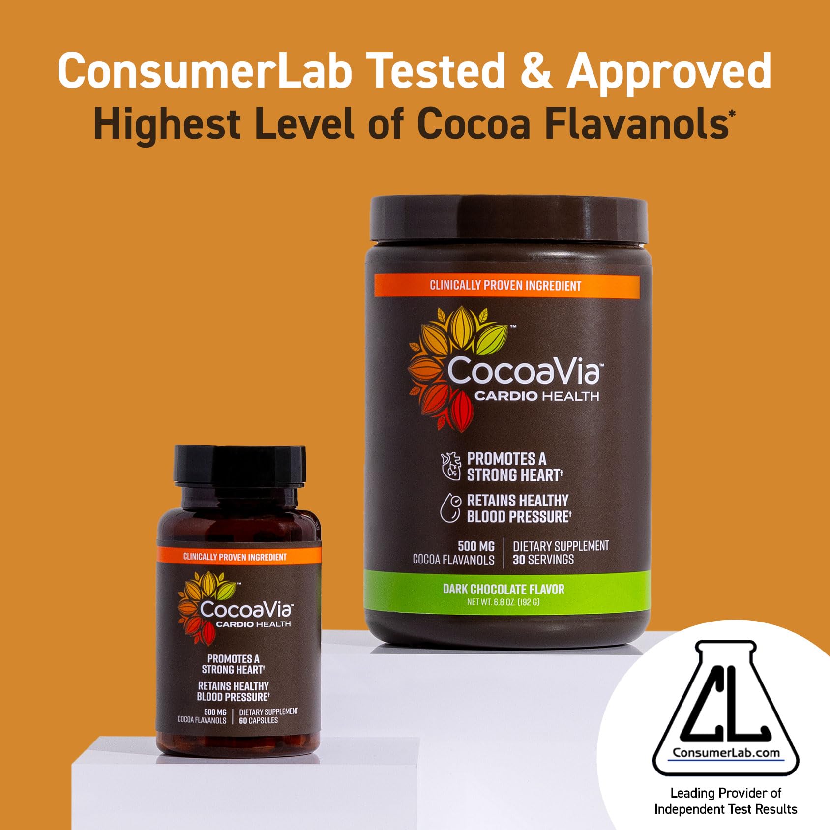 CocoaVia Cardio Health Supplement, 30 Day, 500mg Cocoa Flavanols, Support Heart Health CocoaVia Au supplements
