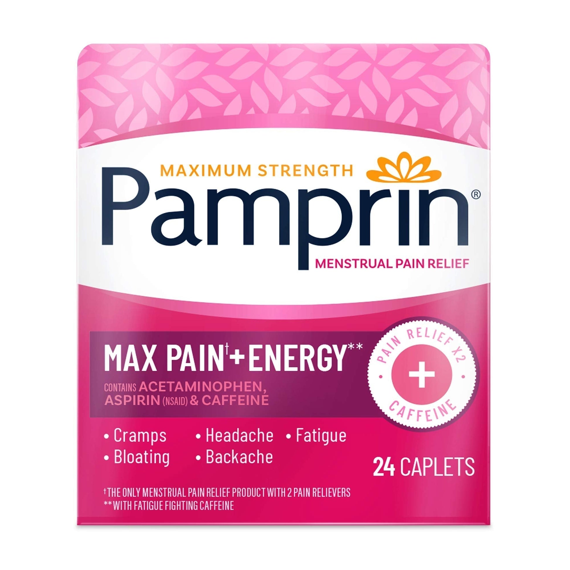 Pamprin Maximum Strength Max Formula, with Acetaminophen, Menstrual Period Symptoms Relief Pamprin Au supplements