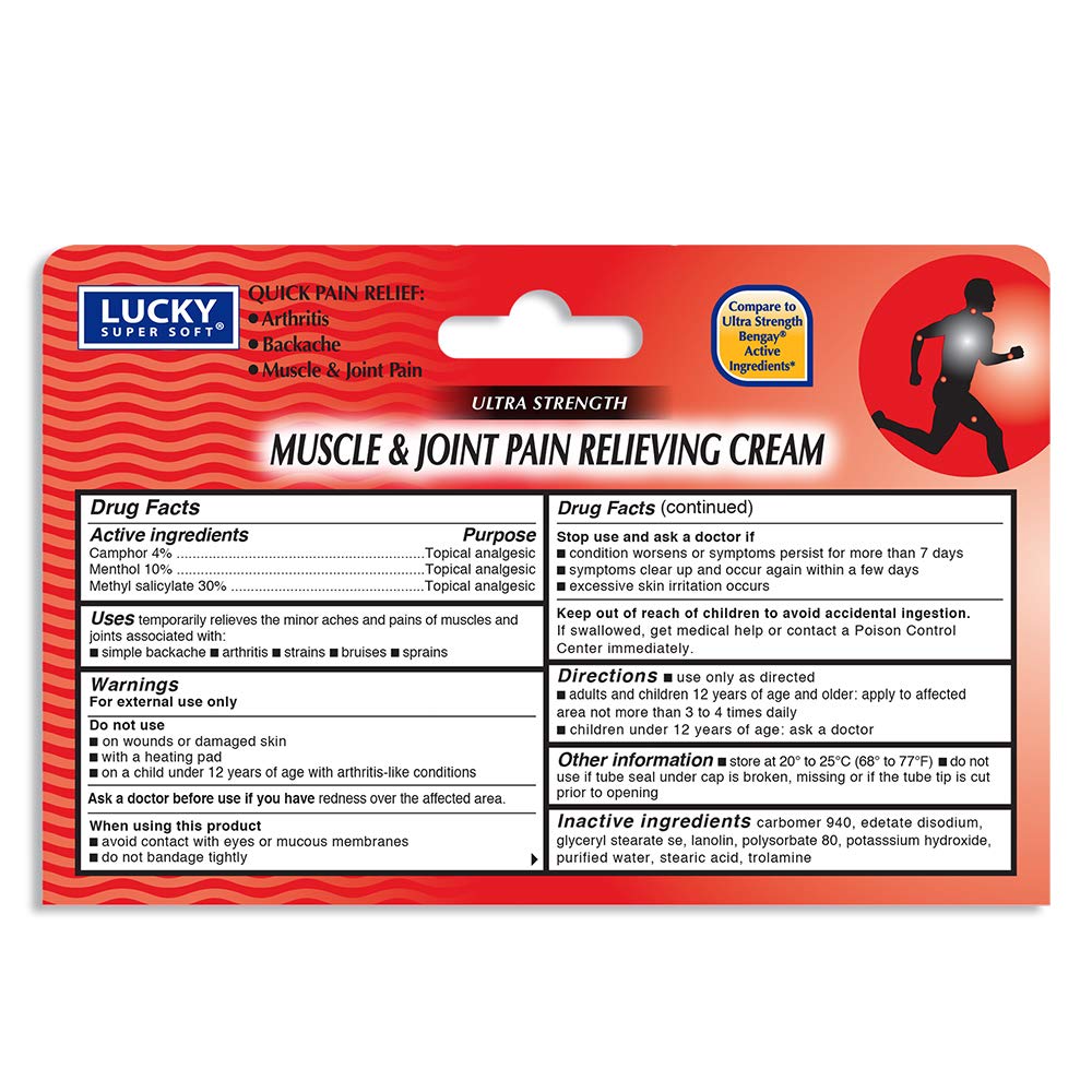 Lucky Super Soft Muscle & Joint Pain Relieving Cream, 1.5 Ounce Lucky Super Soft Au supplements