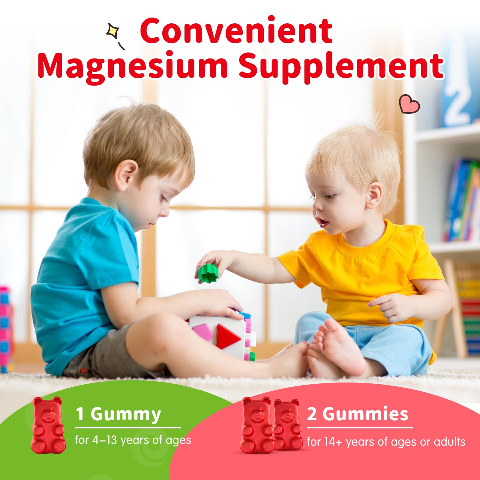 Magnesium Gummies for Kids - Magnesium Glycinate Gummies Supplement with L-Theanine, Vitamin B6, D3 for Kids & Adults Sleep, Calm, Relaxation, Brain, Bones, Sugar Free Strawberry 60ct ReviNutra Au supplements