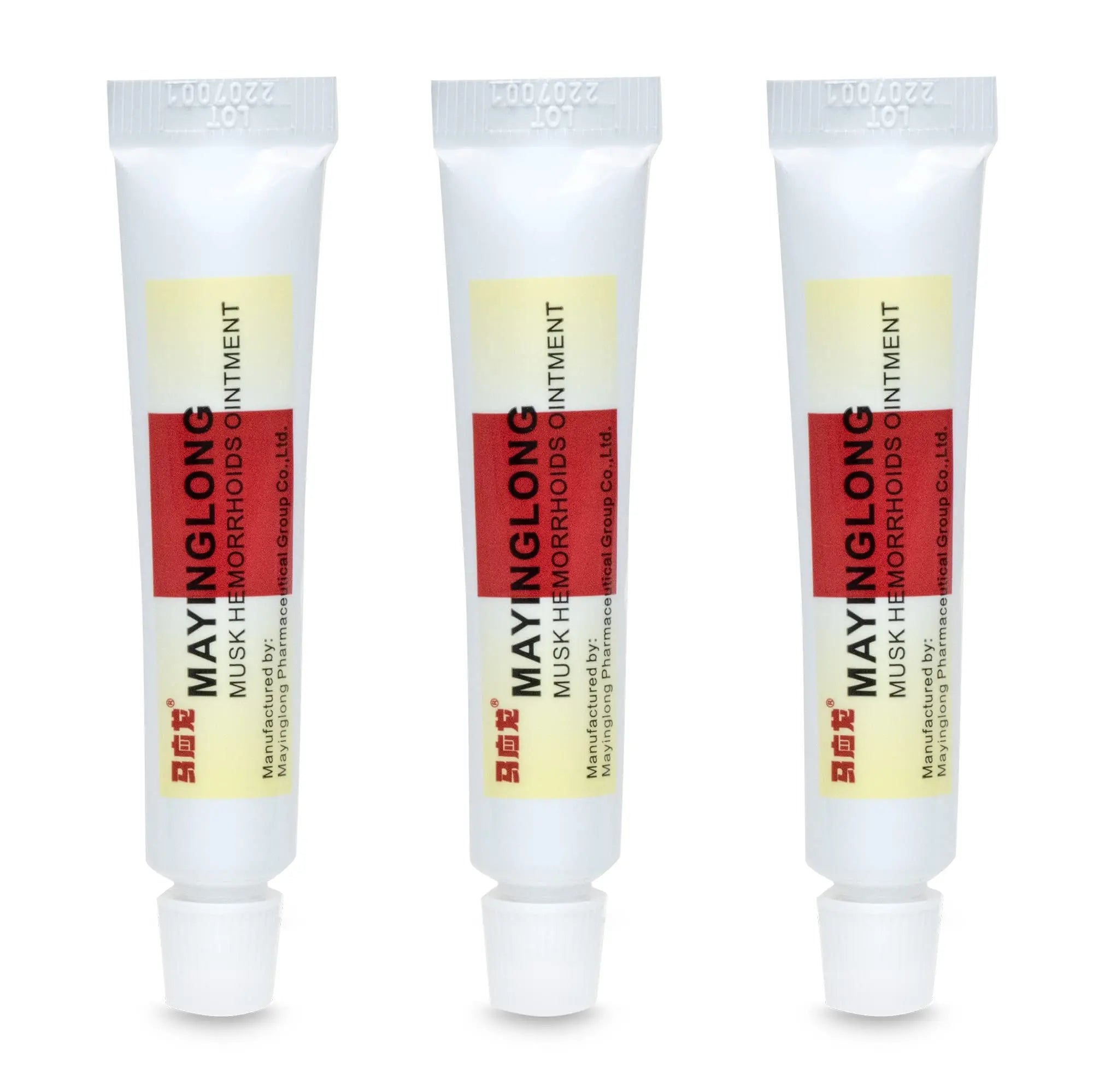 Mayinglong Musk Hemorrhoids Ointment (3 x 10g Tubes), 30g - Maximum Strength Formula for Hemorrhoidal Fast Relief, Soothes Itching, Burning & Discomfort - Fast-Acting Treatment to Shrink Swelling Mayinglong Au supplements