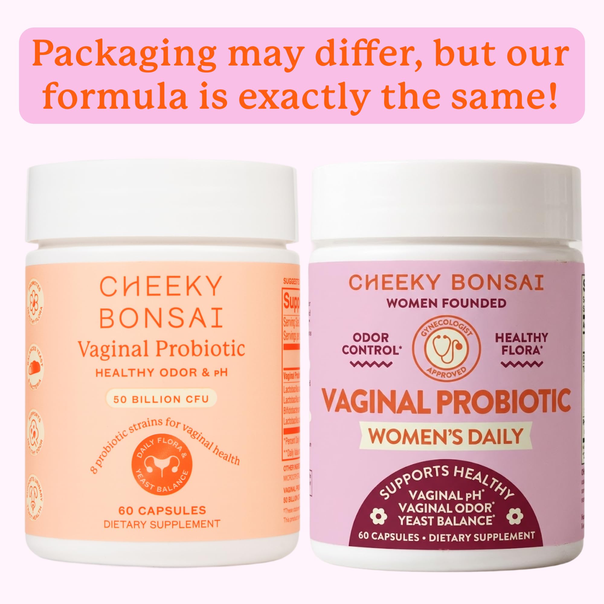 Cheeky Bonsai Vaginal Probiotic for Women pH Balance with Maximum Support 20 Billion CFU Probiotics - 8 Unique Strains for Her - Lactobacillus Blend - 60 Capsules Cheeky Bonsai Au supplements