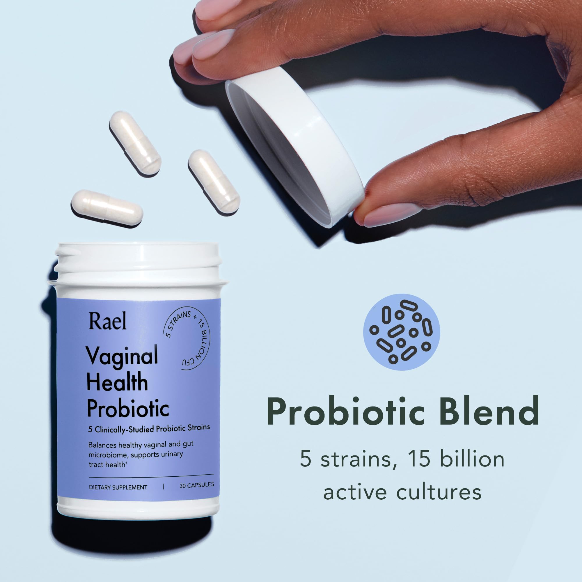 Rael Probiotics for Women - Supplements, Digestive Enzymes, Prebiotics, pH Balance, Vaginal Odor & Flora Rael Au supplements