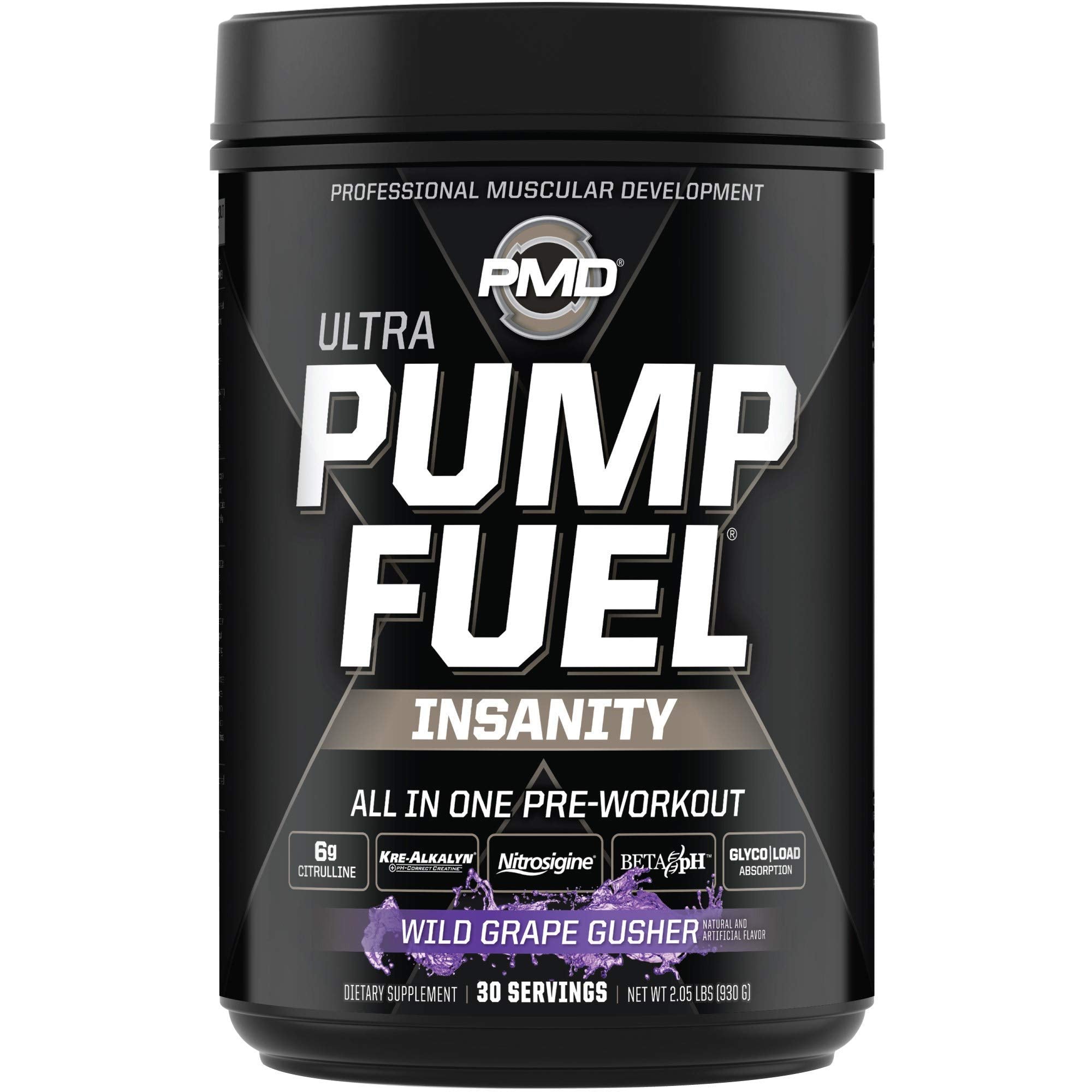 PMD Sports Ultra Pump Fuel Insanity - Pre Workout - Grape Gusher (30 Servings) PMD Au supplements