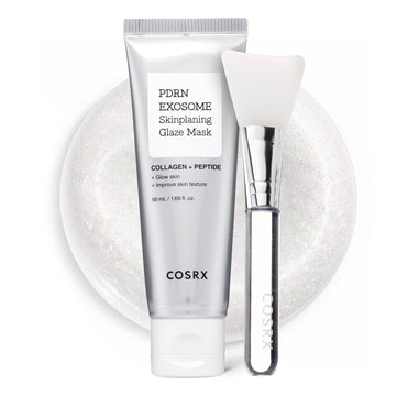 COSRX PDRN EXOSOME Glaze Wrapping Mask with SALMON DNA PDRN, Easy Peel-Off Overnight Mask for Glass Skin, Firmness