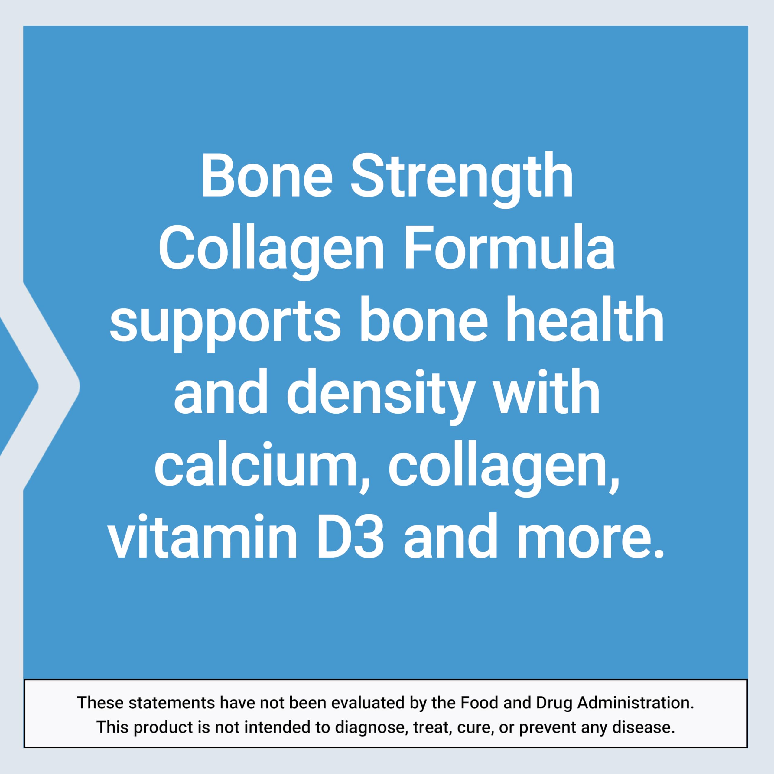 Life Extension Bone Strength Collagen Formula, Calcium Collagen chelate, Calcium fructoborate, Vitamin D3, Magnesium Citrate, Silicon, Boron, Gluten-Free, Non-GMO, 120 Capsules Life Extension Au supplements