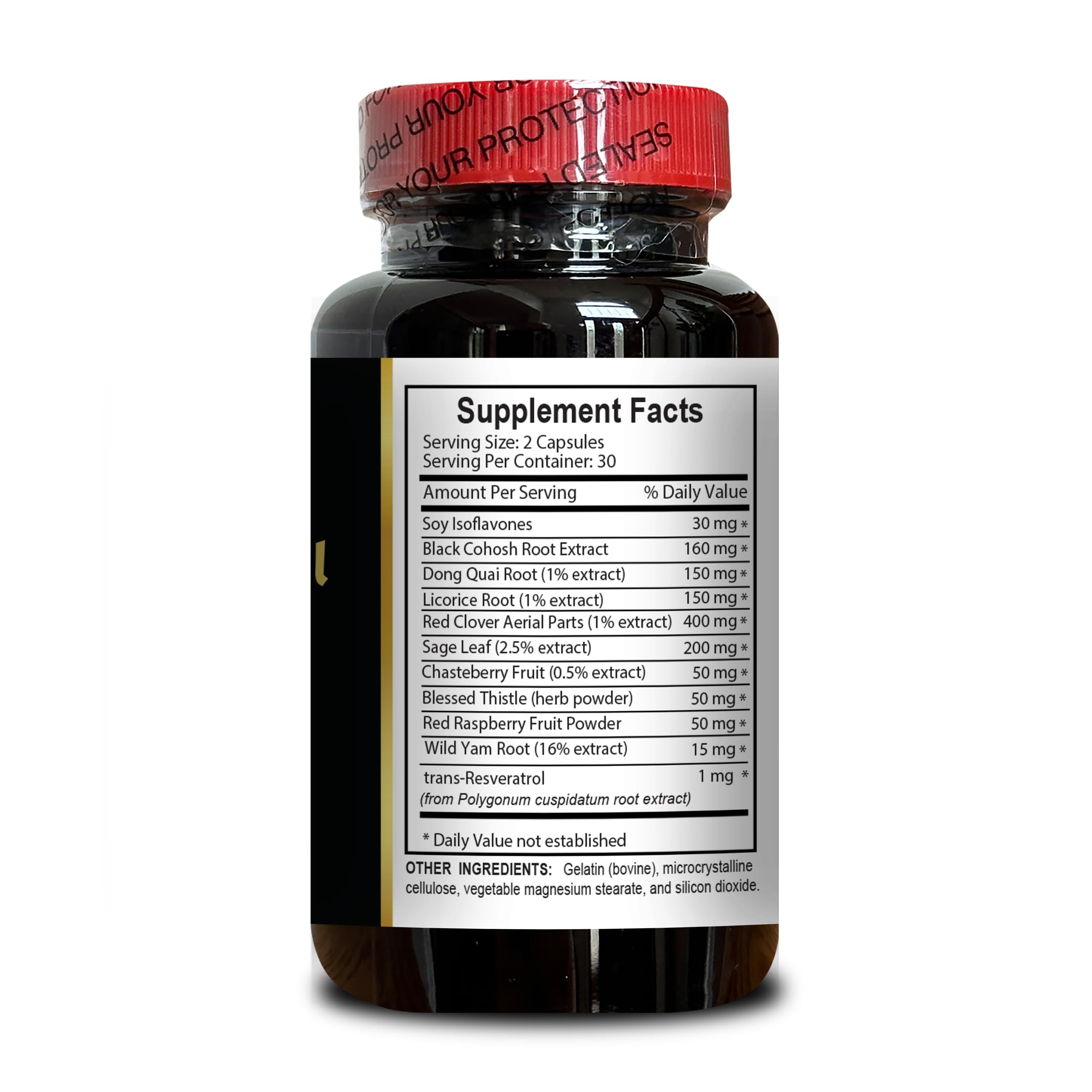 MENOPAUSE SUPPORT SUPPLEMENT - Perimenopause Supplements Women for Hot Flashes, Menopause Support, Supplement for Women Supports Hormone Balance with Black Cohosh - 1 Bottle 60 Capsules OLANTA TRADE SOLUTION Au supplements