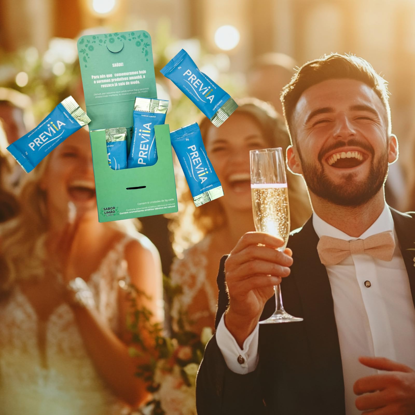 Previia – Pre-Drink Supplement | Nutrients Before Social Drinking | Cysteine, Choline, B-Complex, Magnesium, VIT C | Lemon Flavor | Soluble Drink | 6 Doses | Feel Better After Drinking Previia Au supplements