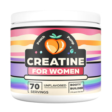 Creatine Supplement for Women's Booty Gains - Unflavored Micronized Creatine Peach Pump Au supplements