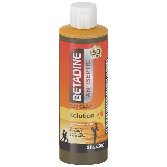 Betadine Antiseptic Liquid First Aid Solution, Povidone-iodine 10%, Infection BetadineAU supplements