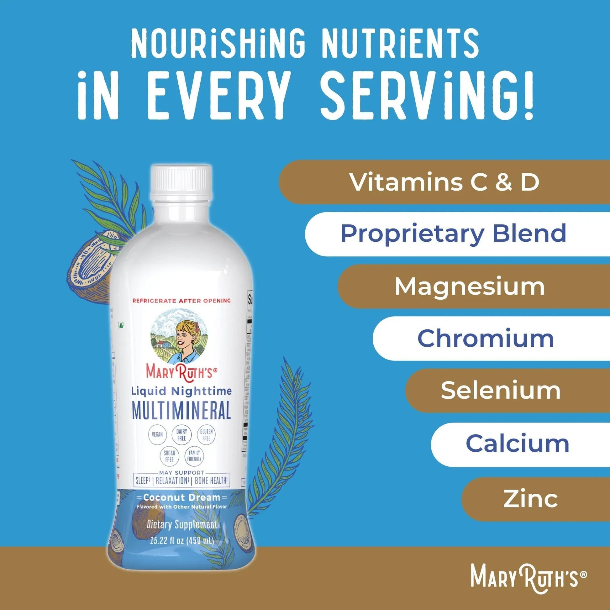 MaryRuth's Multivitamin Gummies for Women (Strawberry) & Liquid Nighttime Multimineral (Pineapple) | Clean Label Project Verified | MARYRUTH'S Au supplements