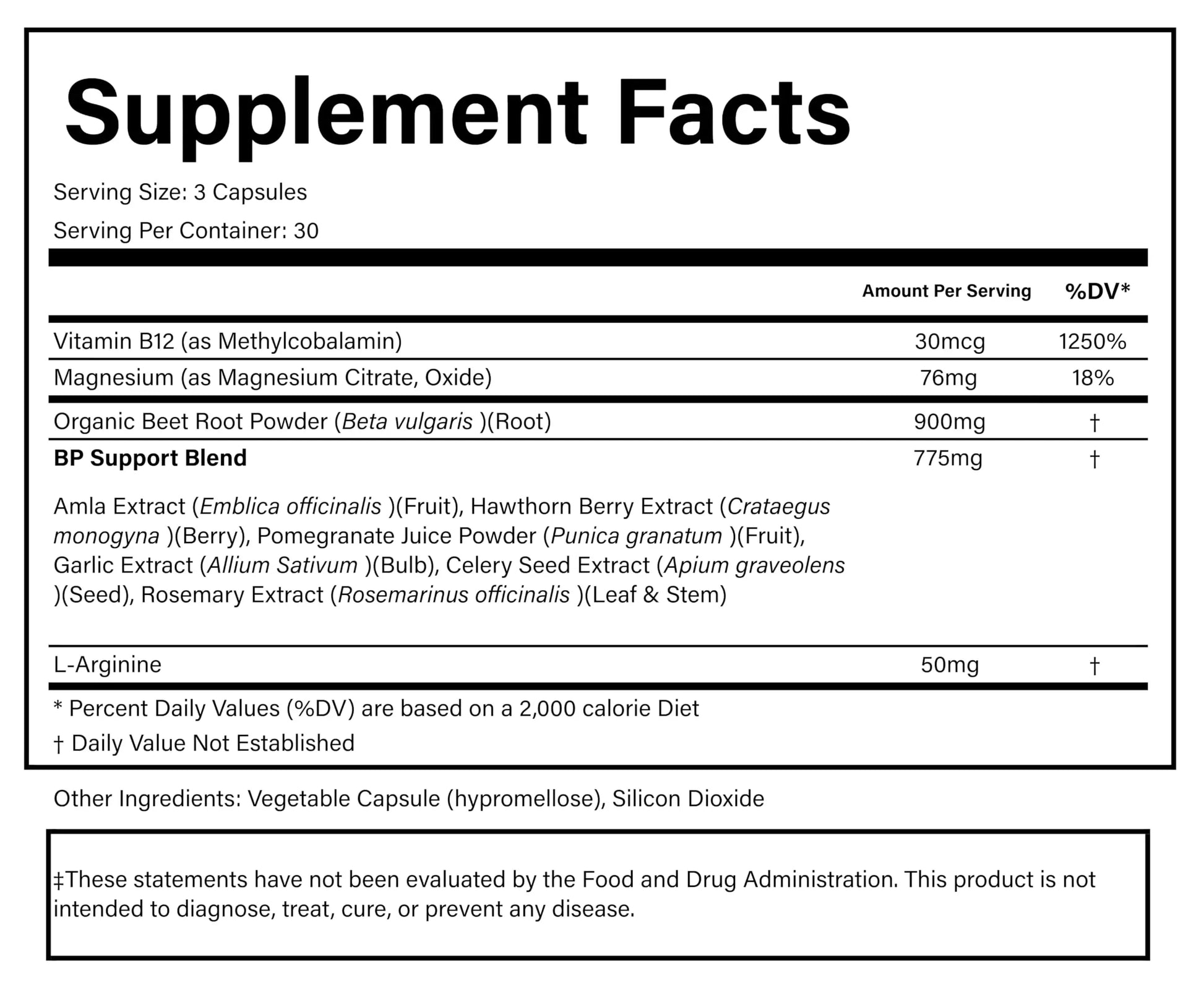 PURE® Beets+ Organic Beet Root Capsules - 900mg - 90 Count, 30 Servings - Blood Pressure & Circulation Support Supplement - with L-Arginine, Hawthorn Berry & B12 - Cardiovascular Health - Made in USA PURE Au supplements