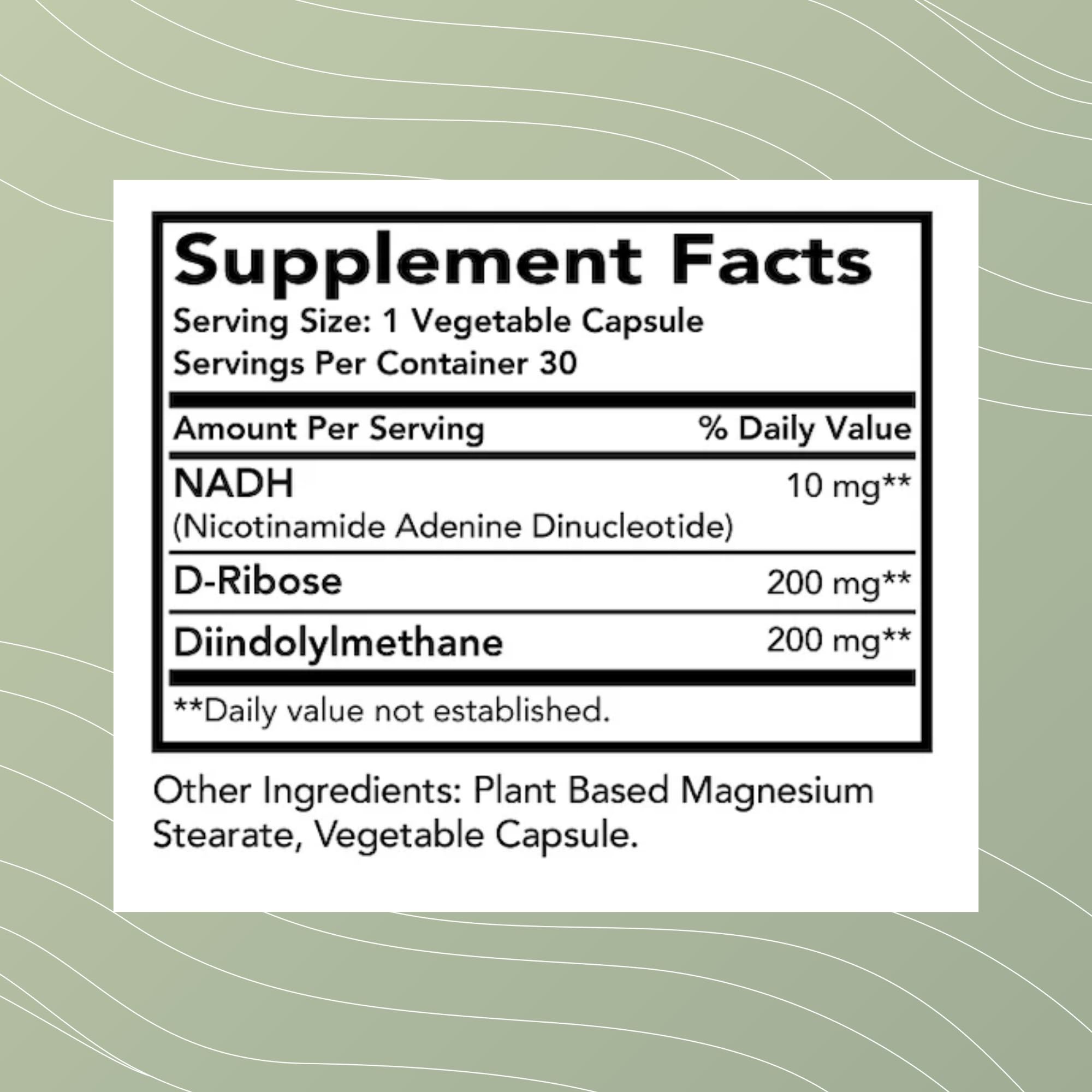 Optimal Health Systems NADH + DIM | Dr. Harris Essentials | Energy + Neurotransmitter Support | Plant-Based | Mental Clarity, Concentration, & Memory Supplement | 30 Capsules Optimal Health Systems Au supplements