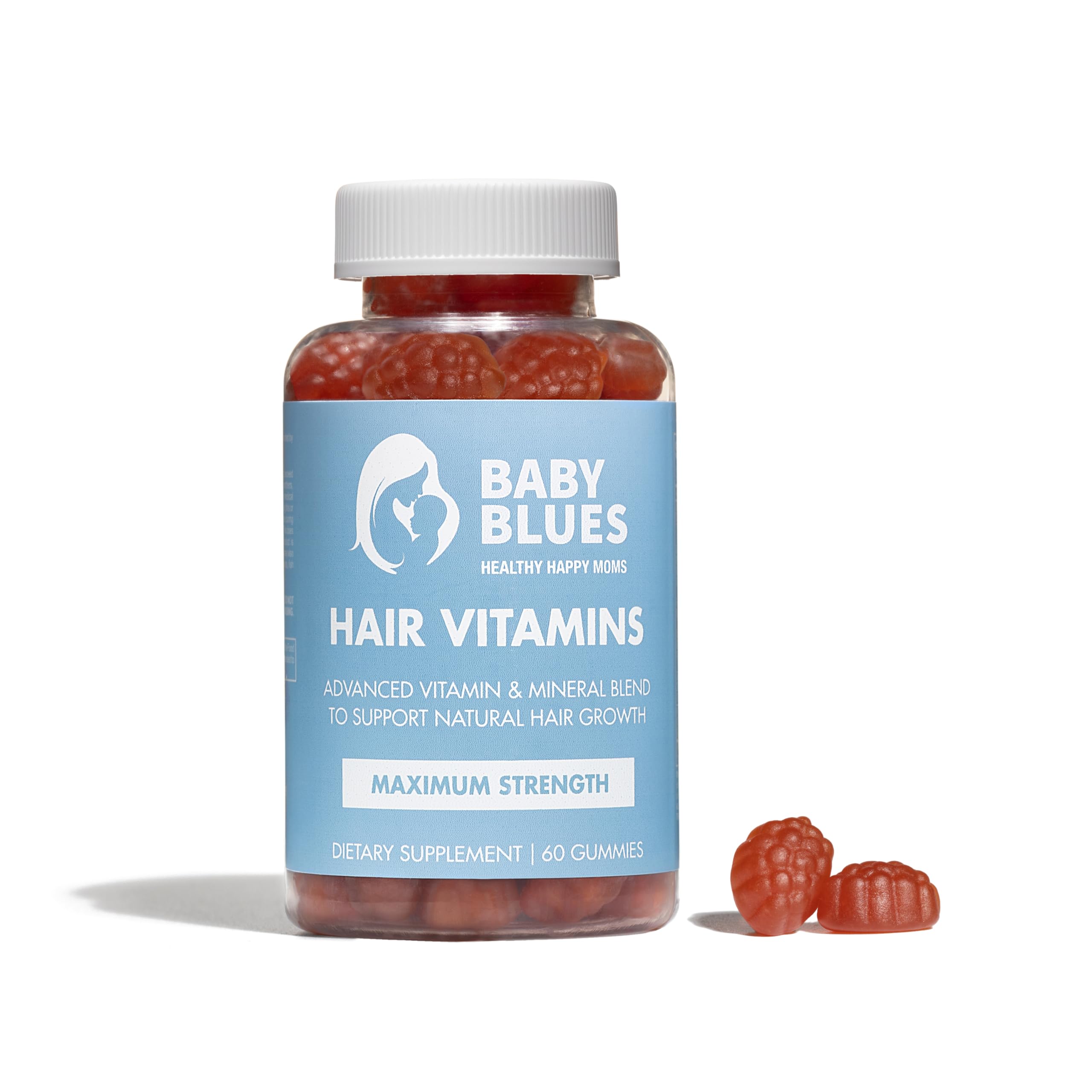 Baby Blues Postpartum Hair Loss Vitamins - Passion Fruit Gummies with Biotin, Collagen Baby Blues Au supplements