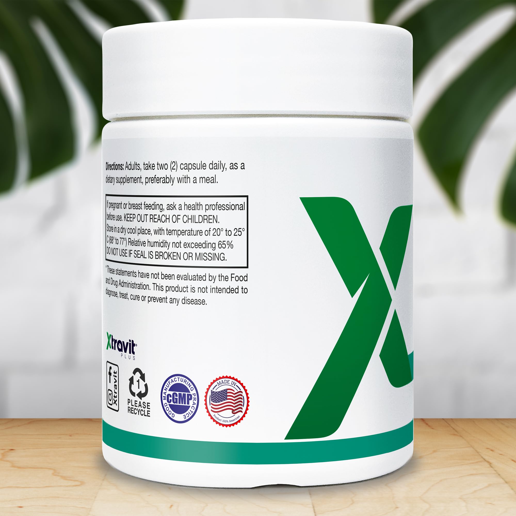 Xtravit Zinc Plus Vitamin C + D3 Supplement – Natural Immune Defense Supplements for Men & Women - May Support Skin, Energy, Bones, & Overall Wellness - Non-GMO, Gluten-Free, No Fillers, 60 Capsules Xtravit Au supplements